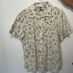 Men’s North face button down shirt